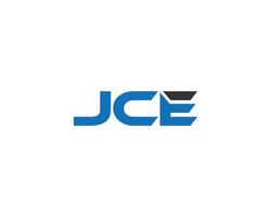 Buchstabe jce abstraktes Logo-Design enthält kreative Vektorvorlage. vektor