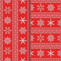 hand dragen sticka glad jul eller xmas sömlös snöflinga design mönster. festlig vinter- textur. vektor