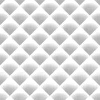 halvton fjärdedel av cirkel element i romb vektor sömlös svart och vit stippling halvton lutning romb mönster. abstrakt geometrisk bakgrund design. grafisk textur