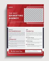 kreative Corporate Business Flyer Broschüre Vorlagendesign vektor