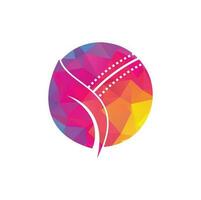 Cricket und Blatt-Vektor-Logo-Design. einzigartige Cricket- und Bio-Logo-Designvorlage. vektor