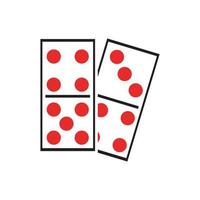 logotyp av domino spel vektor