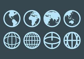 Kostenlose Globus Icons Vektor