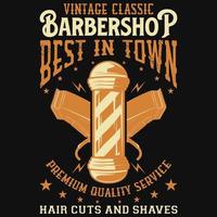 barberare typografi tshirt design vektor