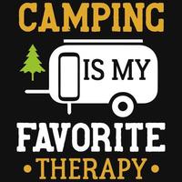 Camping ist ein fantastisches Bier, was es zu einem fantastischen T-Shirt-Design macht vektor