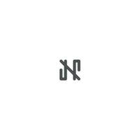 enkel monogram modern logotyp design mall kreativ illustration vektor