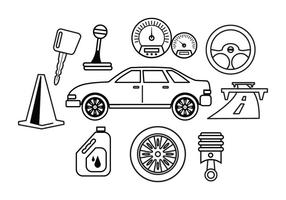 Autoausrüstung Set Kostenlose Vektoren und Grafiken 52789320.