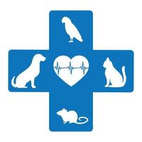 veterinärklinikens logotyp vektor