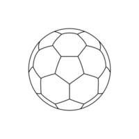 Symbol für Fußball oder Fußball für Kunstillustration, Logo, Website, Apps, Piktogramm, Nachrichten, Infografik oder Grafikdesignelement. Vektor-Illustration vektor