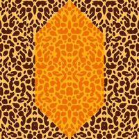 abstraktes nahtloses musterdesign des leopardenhautmosaiks. endloser hintergrund der geometrischen tierhaut. Vintage Gepardenfelltapete. vektor