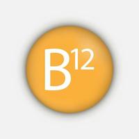 Vitamin B 12-Symbol. Vektor-Illustration. vektor