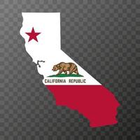 staatsflagge von kalifornien. Vektor-Illustration. vektor