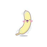 banan frukt karaktär söt tecknad serie söt vektor illustration