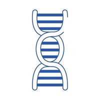 uppkopplad läkare molekyl dna vetenskap vård blå linje stil ikon vektor