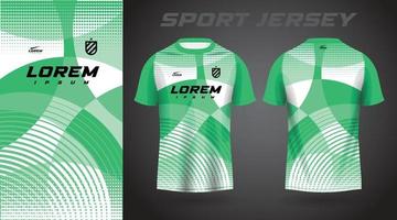 grön skjorta sport jersey design vektor