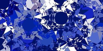 hellblauer Vektorhintergrund mit polygonalen Formen. vektor