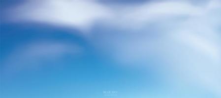 blauer Himmelhintergrund mit weißen Wolken vektor