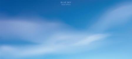 blauer Himmelhintergrund mit weißen Wolken vektor