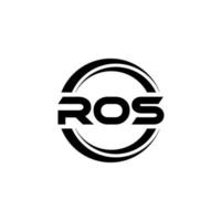 ros-brief-logo-design in der illustration. Vektorlogo, Kalligrafie-Designs für Logo, Poster, Einladung usw. vektor