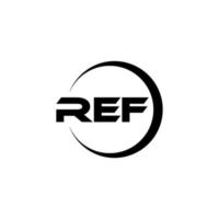 ref brev logotyp design i illustration. vektor logotyp, kalligrafi mönster för logotyp, affisch, inbjudan, etc.