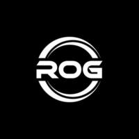 rog brev logotyp design i illustration. vektor logotyp, kalligrafi mönster för logotyp, affisch, inbjudan, etc.