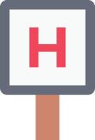 krankenhaus-board-vektorillustration auf einem hintergrund. hochwertige symbole. vektorikonen für konzept und grafikdesign. vektor