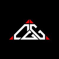 cgg brev logotyp kreativ design med vektor grafisk, cgg enkel och modern logotyp i triangel form.