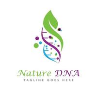 DNA-Logo-Illustrationsvektorvorlage vektor