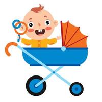 Cartoon-Illustration eines Babys vektor