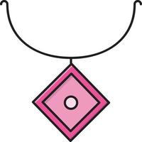 Halskette-Vektor-Illustration auf einem Hintergrund. hochwertige Symbole. Vektor-Icons für Konzept und Grafikdesign. vektor