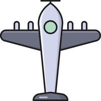 Flugzeugvektorillustration auf einem Hintergrund. Premium-Qualitätssymbole. Vektorsymbole für Konzept und Grafikdesign. vektor