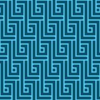 hellblaues abstraktes nahtloses Muster mit rechteckigen Zickzacklinien im Vektor