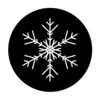 Vektor-Winter-Schneeflocke-Symbol. Illustration für das Web vektor