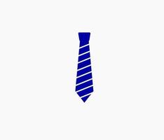 Designkonzept der blauen Krawatte vektor