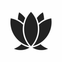Lotus flaches Symbol vektor