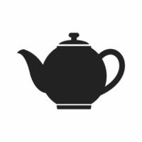 Ikone des flachen Stils der Teekanne vektor