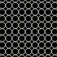 wiederholte Zopfvierecke auf schwarzem Mustervektordesign vektor