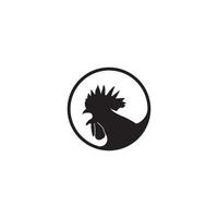 vektor bild av ett kyckling, logotyp mall ikon illustration