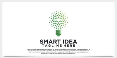 Smart Idea Logo Design einfaches Konzept Premium-Vektor Teil 1 vektor