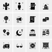 16 universelle Business-Icons Vektor kreative Icon-Illustration zur Verwendung im Web und in mobilen verwandten Projekten