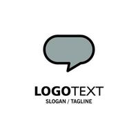 Twitter chatt chattar företag logotyp mall platt Färg vektor