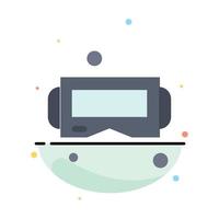 enhet glasögon Google glas smart abstrakt platt Färg ikon mall vektor