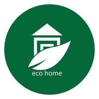 eco Hem logotyp vektor