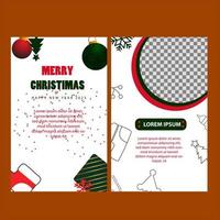 Vektor-Weihnachtsbanner-Pack-Sammlung mit Illustrationsball und für den Geburtsweihnachtstag und den guten Rutsch ins Neue Jahr-Gruß-Willkommensfeiertag vektor