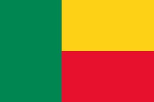 Illustration der Benin-Flagge vektor