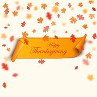 Thanksgiving Day-Banner. Herbstbanner vektor