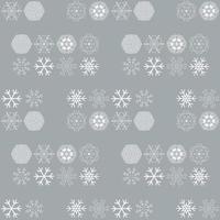 vektor mönster med snöflingor på grå bakgrund. vinter- bakgrund. eps8