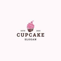 Tasse Kuchen Logo Symbol Design Vorlage Vektor Illustration