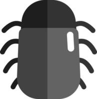schwarze Kakerlake, Symbolabbildung, Vektor auf weißem Hintergrund