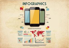 Retro infographics vektor